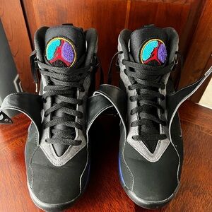 Nike Air Jordan Retro 8, Aqua 2015 Release, Basketball Shoes, Size 10